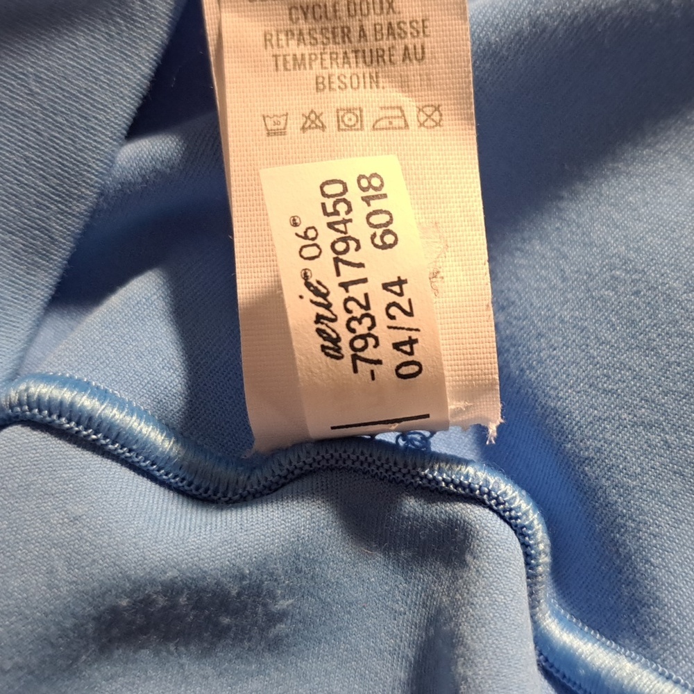 OFFLINE By Aerie Real Me XTRA High Waisted 7/8 Light Blue Leggings NWOT L - Picture 9 of 13